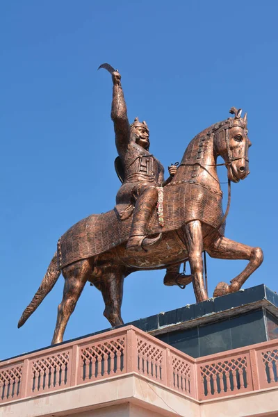 Nowgong Madhya Pradesh Inde Décembre 2019 Statue Chhatrapati Shivaji Maharaj — Photo