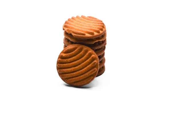 Смачне Печиво Ізольоване Білому Тлі — стокове фото