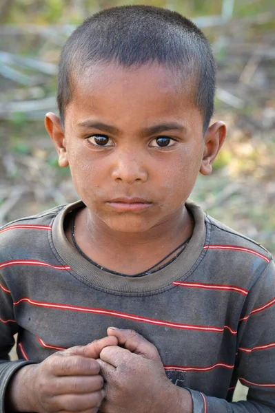 Tikamgarh Madhya Pradesh India March 2020 Portrait Unidentified Indian Boy — Stock Photo, Image