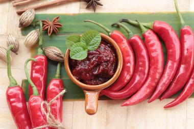 Kore kırmızı biber gochujang yemek pişirmek için