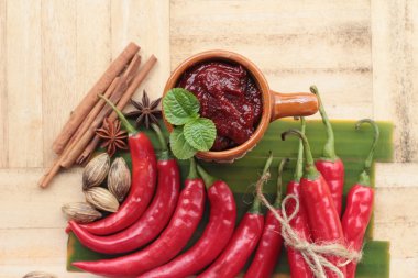 Kore kırmızı biber gochujang yemek pişirmek için