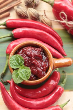 Kore kırmızı biber gochujang yemek pişirmek için