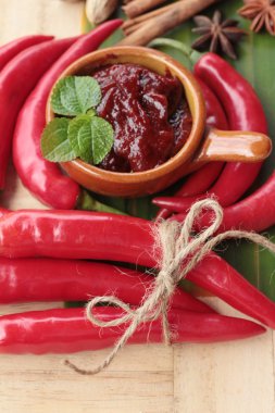 Kore kırmızı biber gochujang yemek pişirmek için