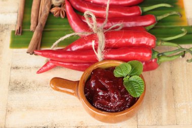 Kore kırmızı biber gochujang yemek pişirmek için