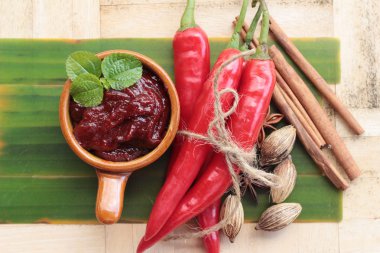 Kore kırmızı biber gochujang yemek pişirmek için