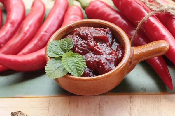 Koreanska röd paprika gochujang för matlagning — Stockfoto