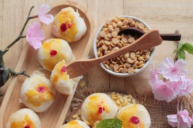 Festival moon pasta - Çin kek ve çay.