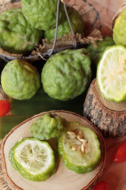 Taze Güney Afrika'da bir kabile ve dilimlenmiş, aromatik ve tıbbi