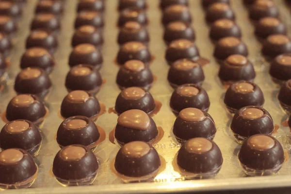 Pastelaria de chocolate doce é delicioso . — Fotografia de Stock