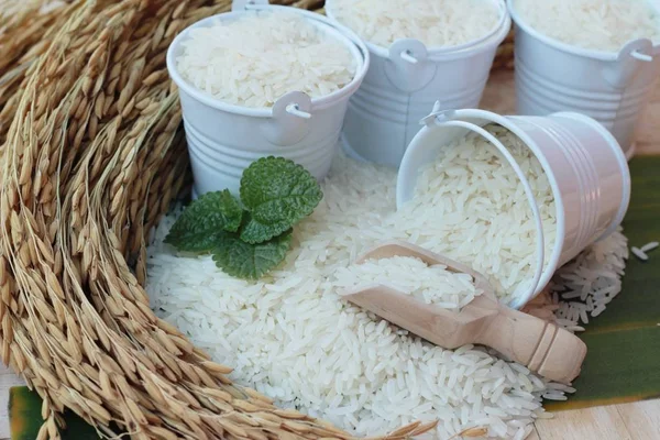 Jasmine rice in the market — Stock Photo, Image