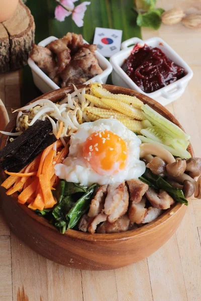 비빔밥 한국 음식 맛있어요 — 스톡 사진