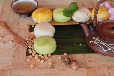 Festival moon pasta - Çin kek ve çay