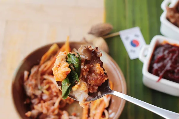 비빔밥 한국 음식 맛있어요 — 스톡 사진