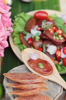 Baharatlı Çin sosis (silah-chiang) lezzetlidir