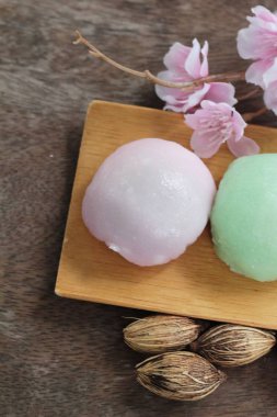 Siyah susam ile Daifuku Mochi Japon tatlı