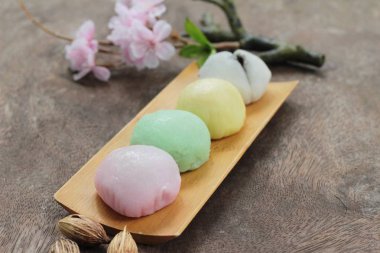Siyah susam ile Daifuku Mochi Japon tatlı