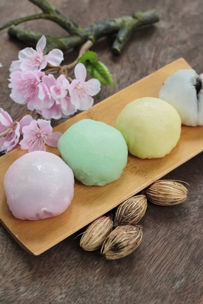 Daifuku Mochi japonské dezert s černým sezamem — Stock fotografie