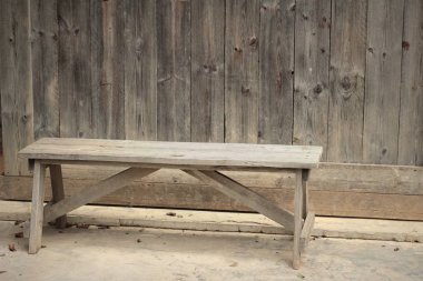 Bahçe vintage tarzı ahşap sandalye