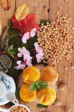 Festival moon pasta - Çin kek ve çay