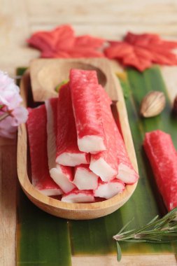 Wasabi soslu Yengeç sopa lezzetlidir