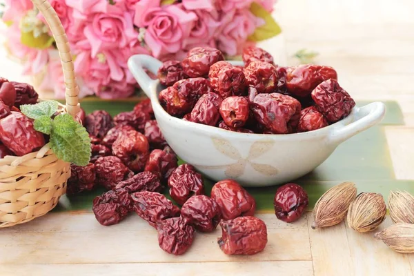 Getrocknete Jujube-Früchte sind lecker — Stockfoto