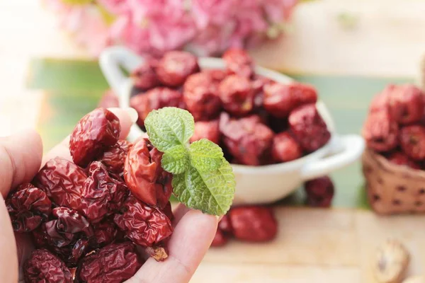 Getrocknete Jujube-Früchte sind lecker — Stockfoto