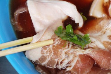 Sıcak kömürleri, Korece Barbekü stili domuz eti ızgara