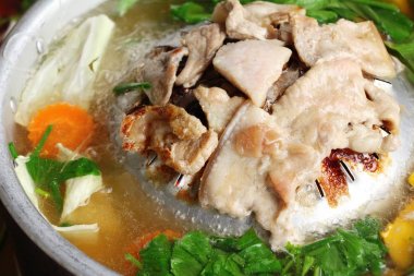 Sıcak kömürleri, Korece Barbekü stili domuz eti ızgara