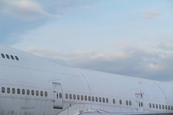 Plane with blue sky