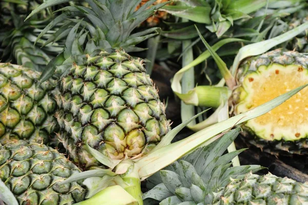 Fresh pineapple is delicious in the market — Stock Photo, Image