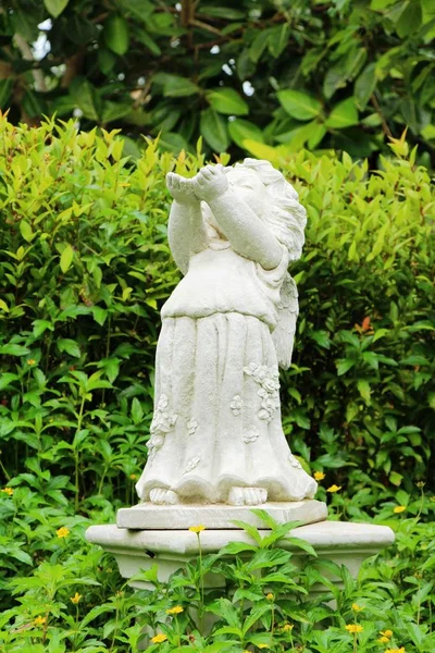 Statue décorative est la beauté dans le jardin — Photo