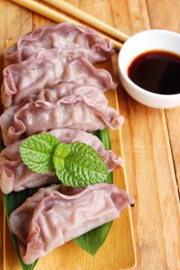 Riceberry pirinç lezzetli Çince buğulanmış hamur tatlısı