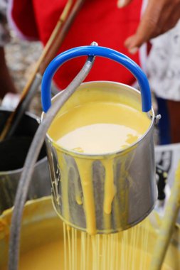 Şekerli tatlı Güney Tay Asya tarzı (Khanom La yapma)