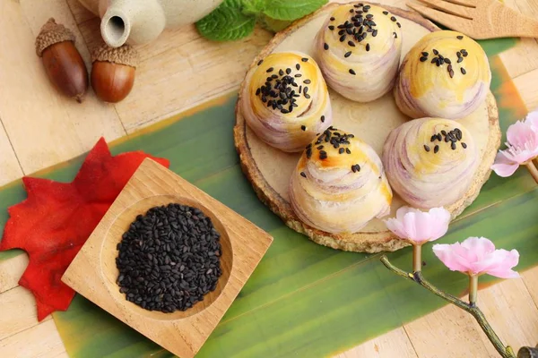 Festival moon pasta, Çin tatlı ve sıcak çay