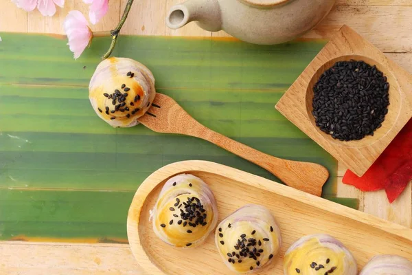 Festival moon pasta, Çin tatlı ve sıcak çay