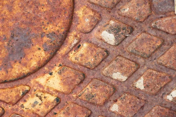Fondo de hierro viejo con textura de patrón oxidado — Foto de Stock