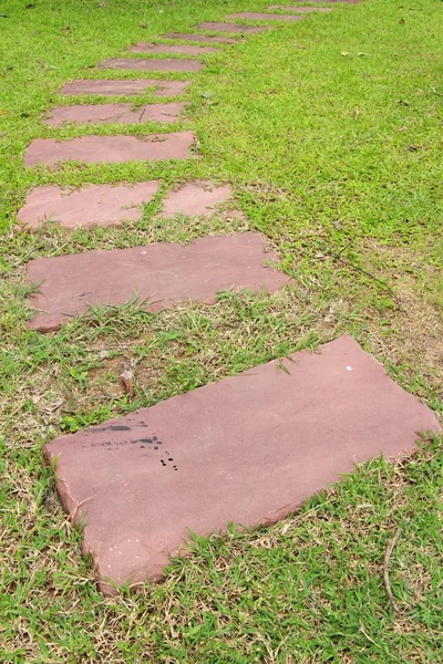 Doğada taşlı Bahçe yürüme yolu