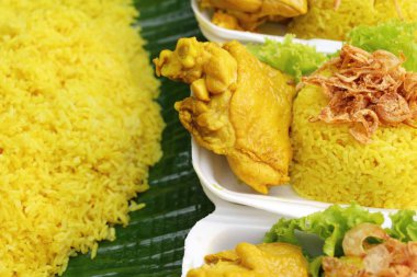 Tavuk biryani pirinç lezzetli ve sos