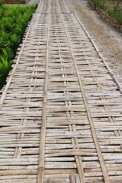 Bridge over a cannal in countryside , Thailand — Stock Photo, Image