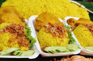 Tavuk biryani pirinç lezzetli ve sos