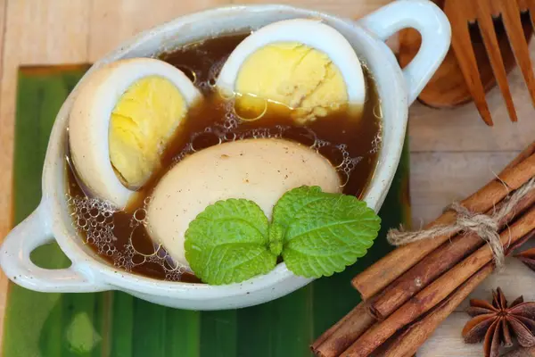 L'uovo stufato è delizioso, cibo cinese — Foto Stock