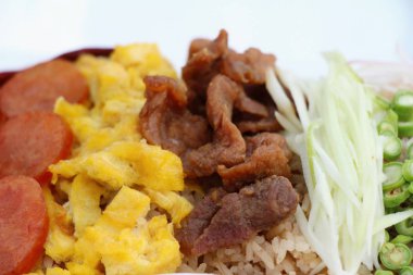 Karides hamur kızarmış pilav lezzetlidir