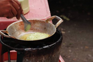 Derin kızarmış pirinç unu pandan lezzet, Tay gözleme