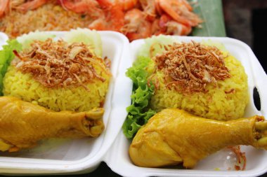 Tavuk biryani pirinç lezzetli ve sos