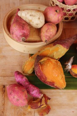 Tatlı şeker ile haşlanmış patates