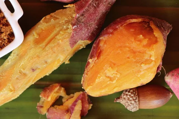 Sweet potato boiled with sugar — Stock Photo, Image