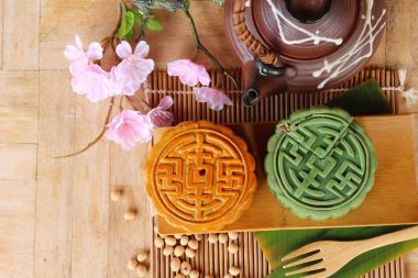 Festival moon pasta - Çin kek ve çay