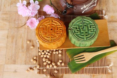 Festival moon pasta - Çin kek ve çay