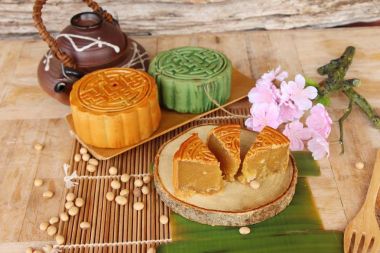 Festival moon pasta - Çin kek ve çay