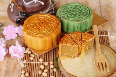 Festival moon pasta - Çin kek ve çay